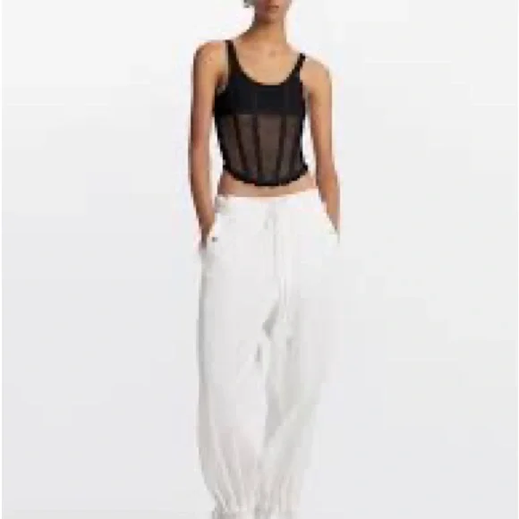Dion Lee Net Lace Suspended Corset Top - Picture 5 of 6